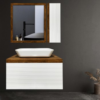 ست کابینت و روشویی مدل H3 به همراه آینه و باکس