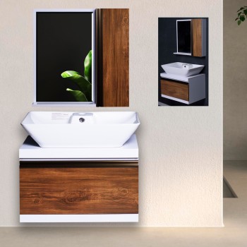 ست کابینت و روشویی مدل H21 به همراه آینه و باکس