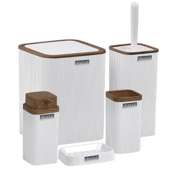 ست سرویس بهداشتی 5 پارچه اقیانوس مدل OKY-4613SQUARE