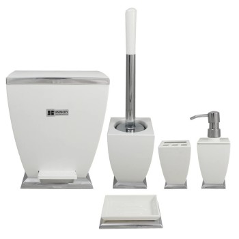 ست سرویس بهداشتی 5 پارچه هارمونی مدل آوا کروم کد TP6561