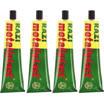 چسب آهن رازی مدل Metallplast حجم 100 میلی لیتر بسته 4 عددی