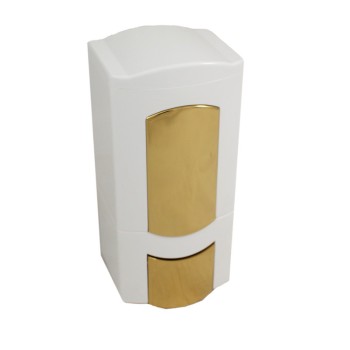 مخزن مایع دستشویی هارمونی مدل کلاسیک طلایی کد DH655