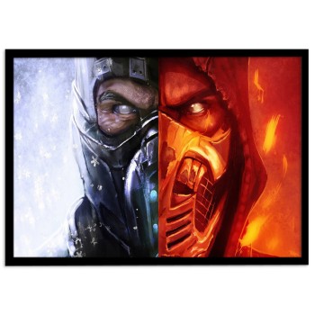 تابلو نوری بکلیت مدل طرح بازی گیم نت Mortal Kombat مدل چراغدار B-s1427