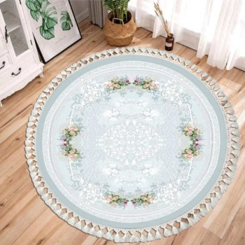 فرش پارچه ای مدل ترمزدار دایره کد 005