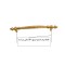 دستگیره کابینت و کمد مدل عثمانی کد TR160 بسته 3 عددی