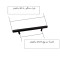دستگیره کابینت و کمد مدل میله ای کد HG15 بسته 2 عددی