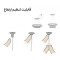 چراغ آویز یک شعله چشمه نور کد 6368.1G