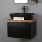 ست کابینت و روشویی دلفین مدل ZND-R13-Blبه همراه آینه و باکس
