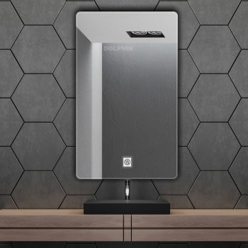 آینه سرویس بهداشتی  دلفین مدل ضدبخار کد HT-60x70-R